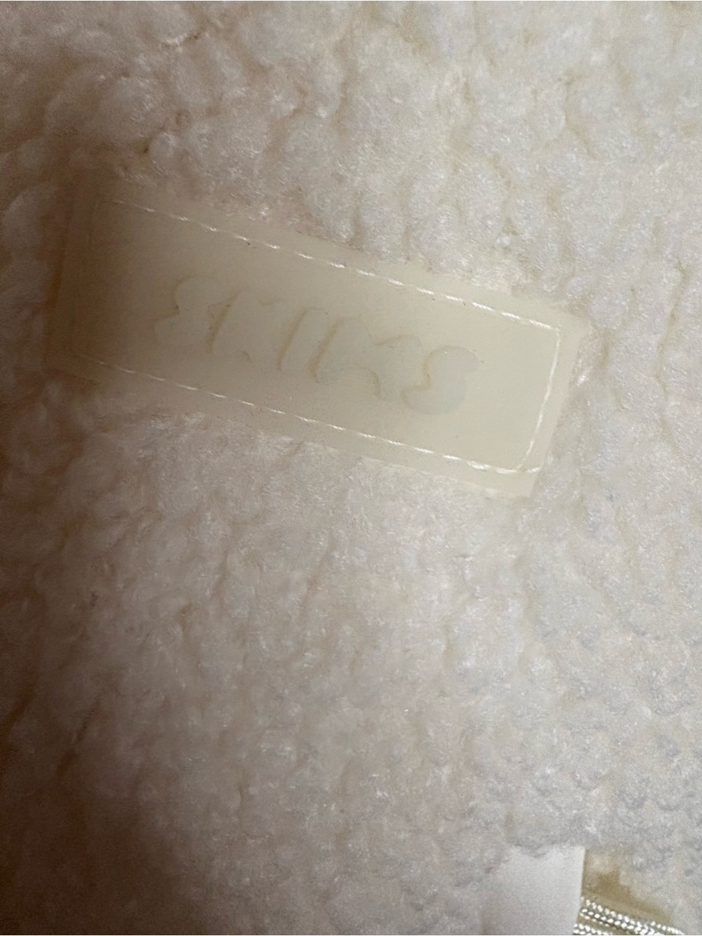 SKIMS Teddy Jacket Cropped Cream Sherpa Zip-Up Jacket❤️❤️❤️❤️ - Picture 4 of 10